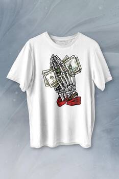 Money My Pocket Baskılı Tişört Unisex T-shirt - 1