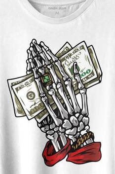 Money My Pocket Baskılı Tişört Unisex T-shirt - 2