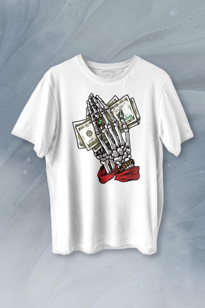 Money My Pocket Baskılı Tişört Unisex T-shirt - 1