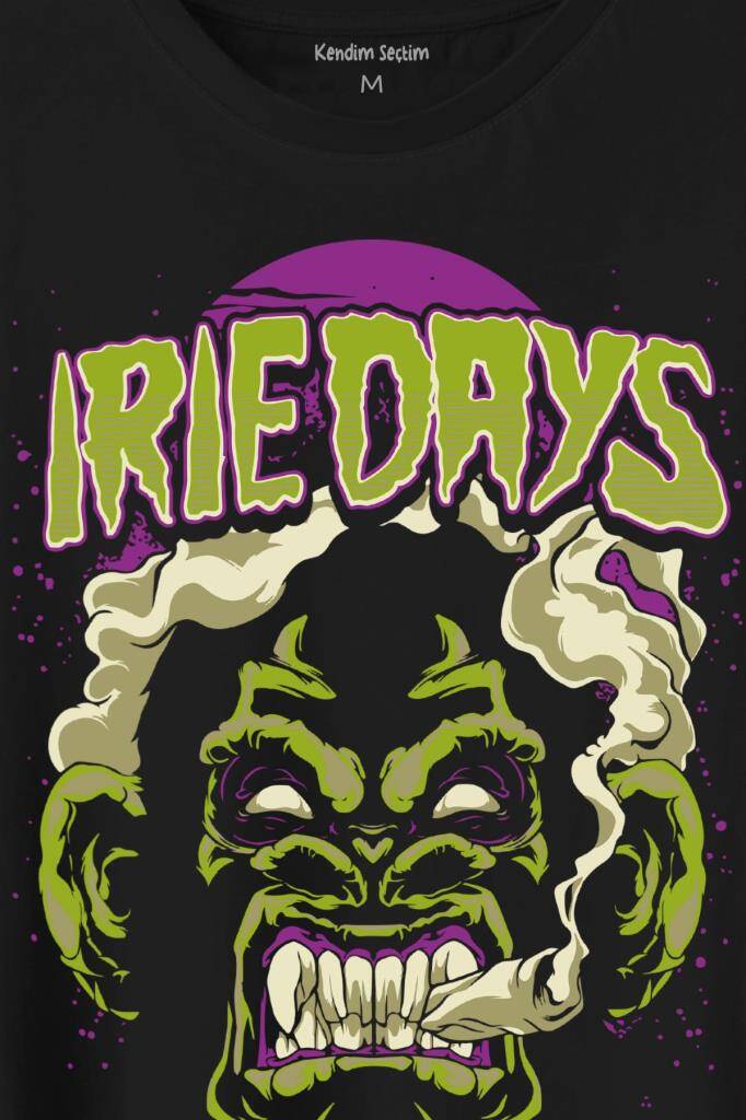 Monkey Head Days Color Renkli Maymun Animal Baskılı Tişört Unisex T-Shirt (1)