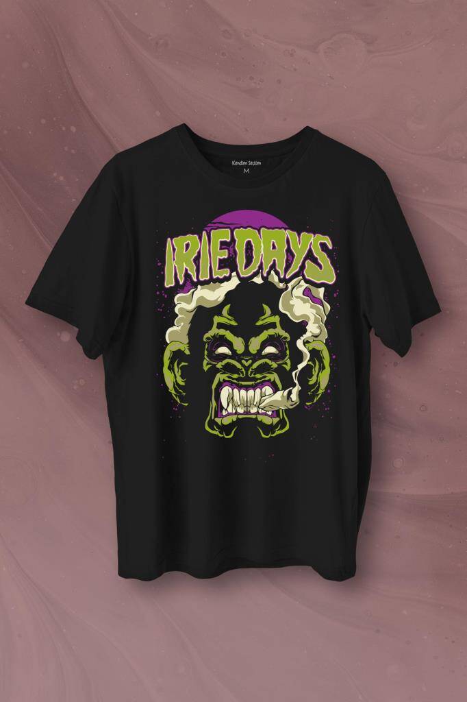 Monkey Head Days Color Renkli Maymun Animal Baskılı Tişört Unisex T-Shirt - 1