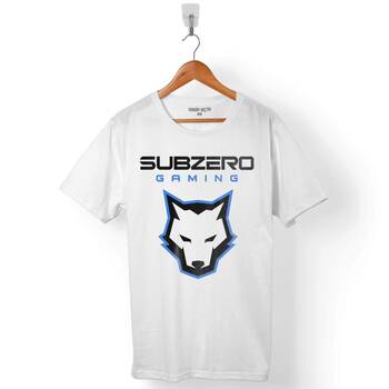 MORTAL KOMBAT SUB ZERO GAME WOLF LOGO ERKEK TİŞÖRT - 1