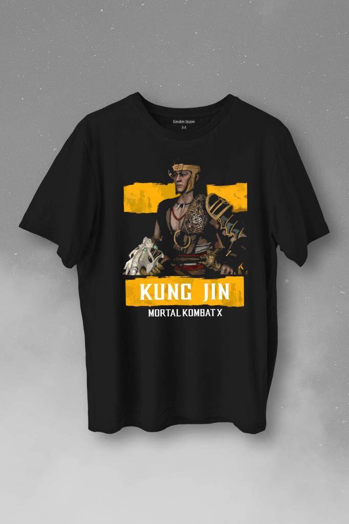 Mortal Kombat X Kung Jin Baskılı Tişört Unisex T-Shirt - 1