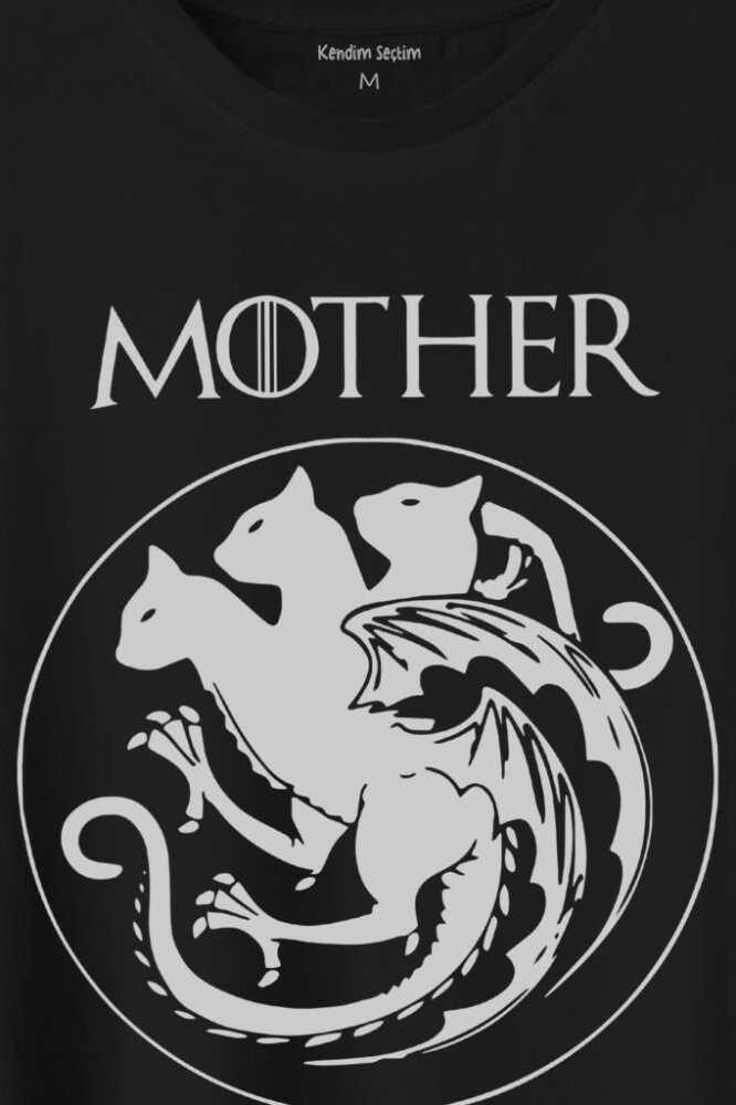 Mother Of Cats Mom Kedi Annesi Hayvansever Veteriner Mommy Baskılı Tişört Unisex T-Shirt - 2