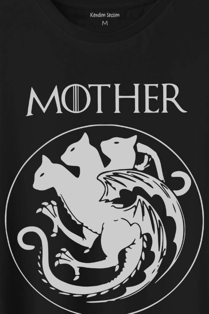 Mother Of Cats Mom Kedi Annesi Hayvansever Veteriner Mommy Baskılı Tişört Unisex T-Shirt (1)