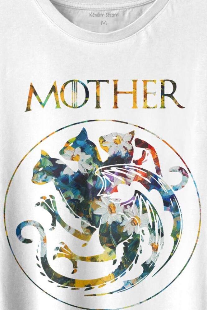 Mother Of Cats Mom Kedi Annesi Hayvansever Veteriner Mommy Baskılı Tişört Unisex T-shirt - 2