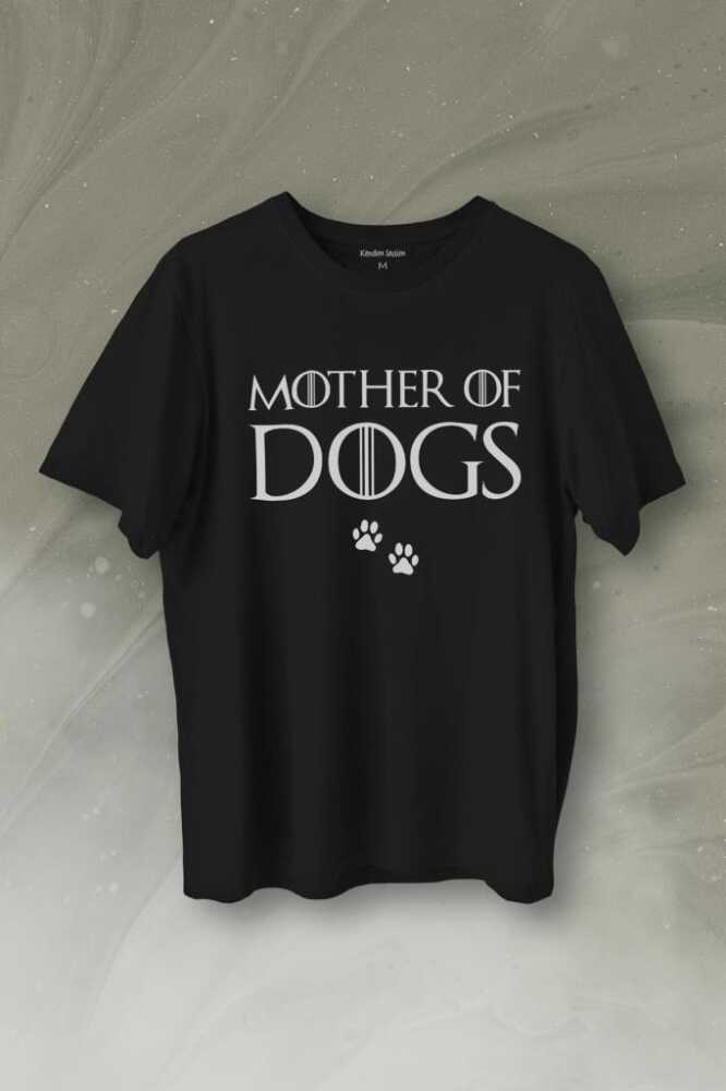 Mother Of Dog Mam Köpek Babası Hayvansever Veteriner Baskılı Tişört Unisex T-Shirt - 1