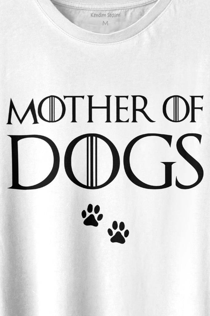 Mother Of Dog Mam Köpek Babası Hayvansever Veteriner Baskılı Tişört Unisex T-shirt (1)