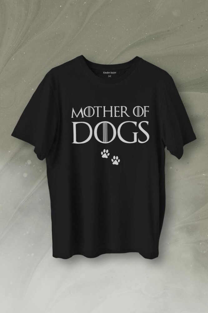 Mother Of Dog Mam Köpek Babası Hayvansever Veteriner Baskılı Tişört Unisex T-Shirt - 1