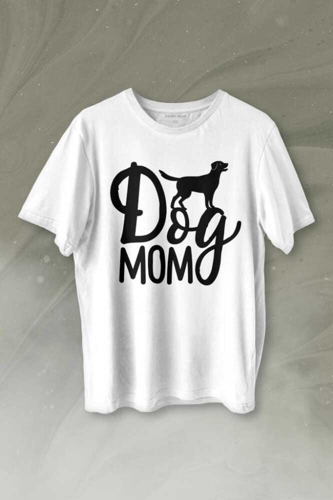 Mother Of Dog Mom Köpek Annesi Hayvansever Veteriner Mommy Baskılı Tişört Unisex T-shirt - 1