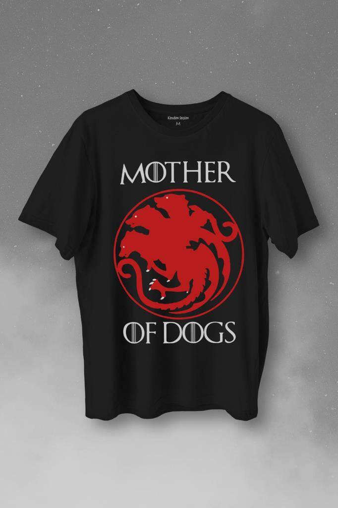 Mother Of Dogs Hayvansever Köpek Annesi Baskılı Tişört Unisex T-Shirt - 1