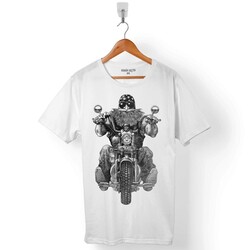 MOTOSİKLET CHOPPER BIKER RIDER SÜRÜCÜ ERKEK TİŞÖRT - 1