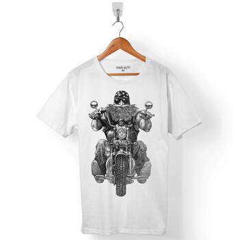 MOTOSİKLET CHOPPER BIKER RIDER SÜRÜCÜ ERKEK TİŞÖRT - 1