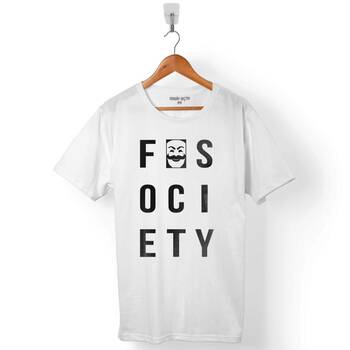 MR. MR ROBOT WHO IS FSOCIETY BEN ROBOT ERKEK TİŞÖRT - 1