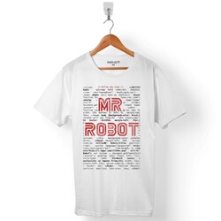 MR. MR ROBOT WHO IS FSOCIETY CODE BEN ROBOT ERKEK TİŞÖRT - 1