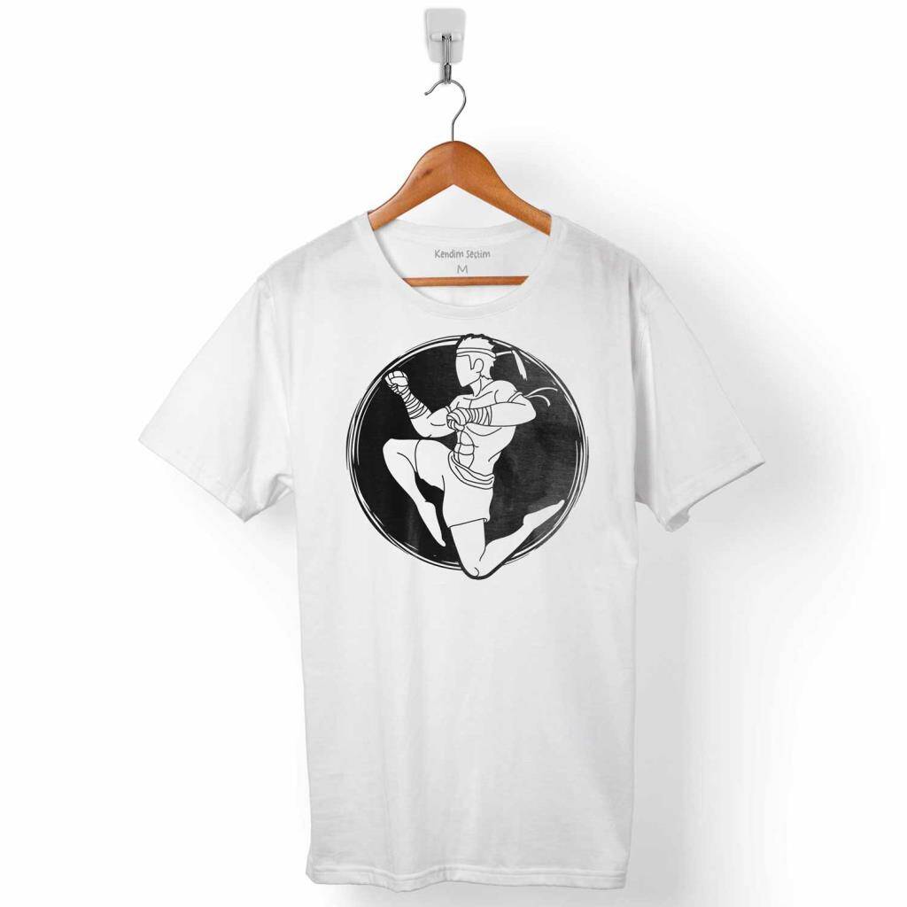 MUAY THAI MUAYTHAI KICK BOKS BOXING UZAK DOĞU ERKEK TİŞÖRT - 1
