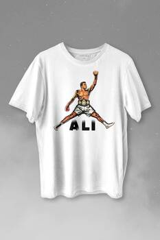 Muhammed Ali Boks Champion Boxing Baskılı Tişört Unisex T-shirt - 1