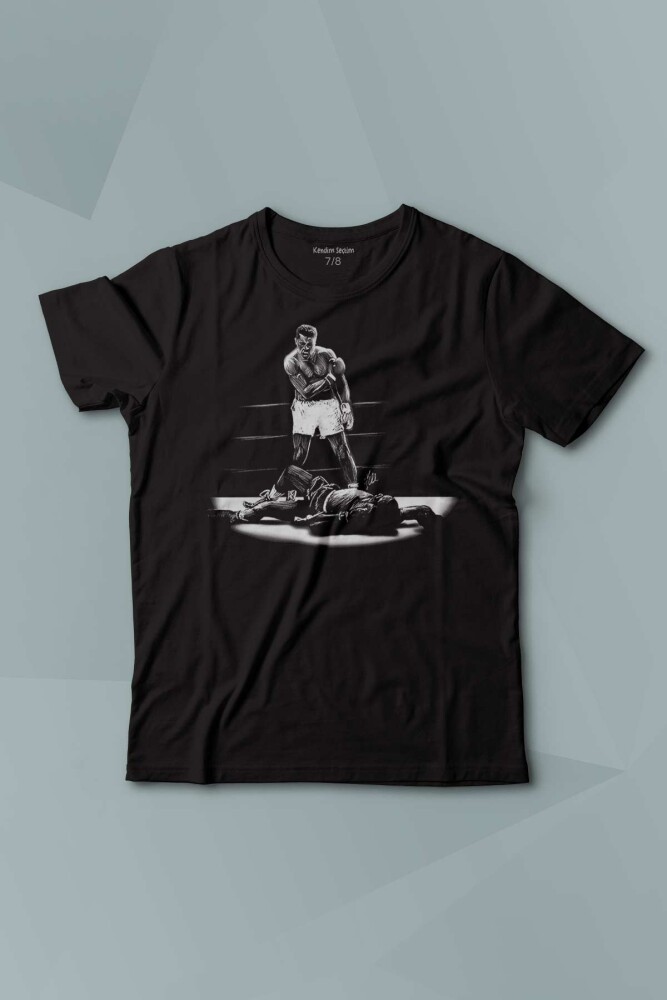 Muhammed Ali Box Say What Is My Name Baskılı Çocuk Tişört Kısa Kollu - KENDİM SEÇTİM