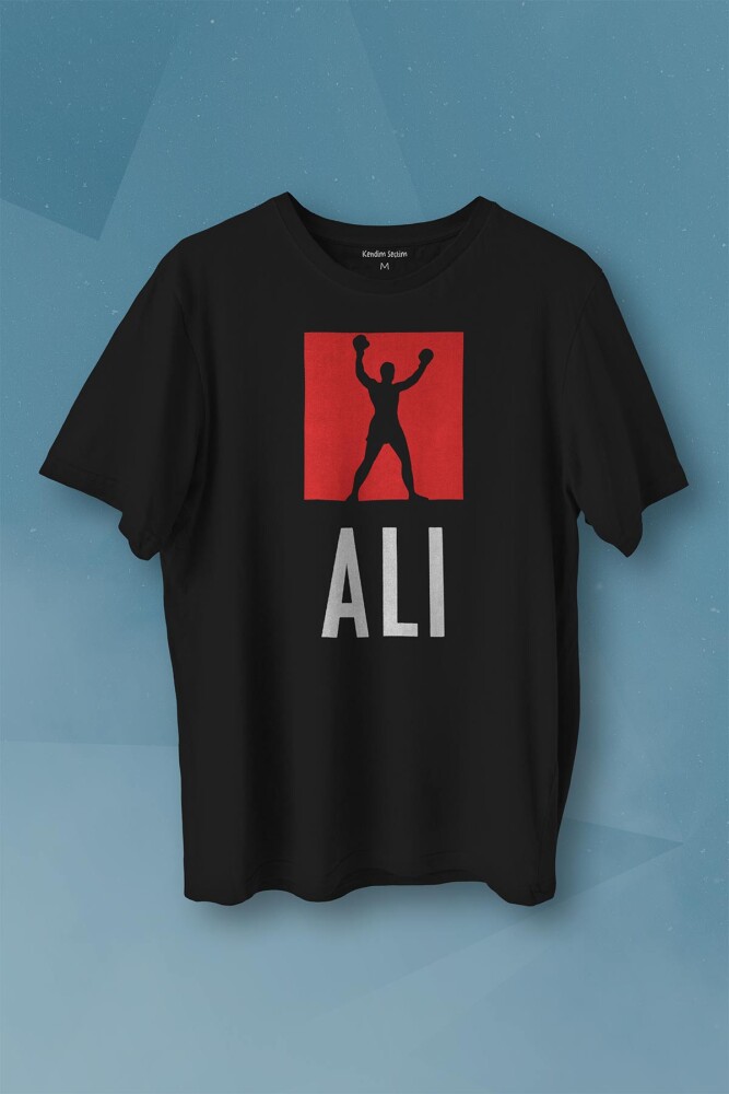 Muhammed Ali Box The skill Baskılı Tişört Unisex T-shirt