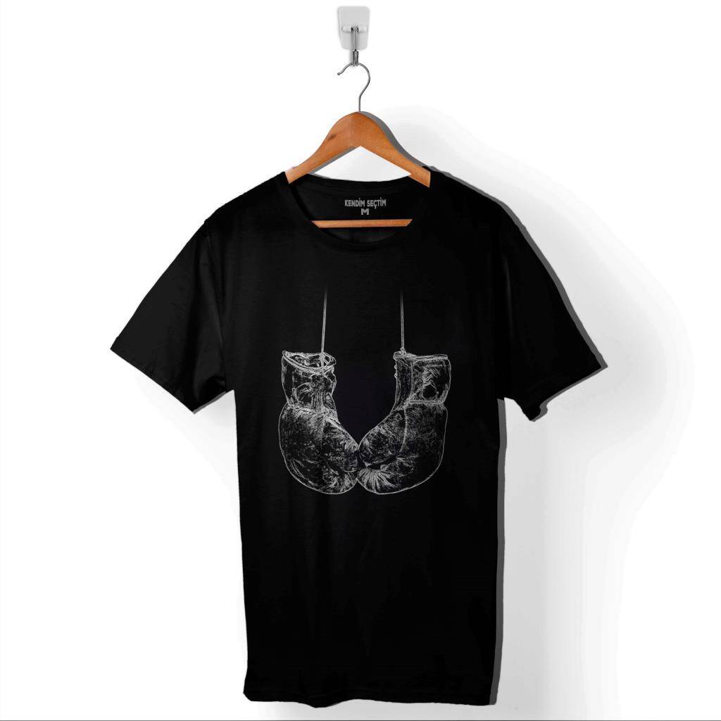 Muhammed Ali Clay Boks Eldiveni Impossible Is Baskılı Tişört Unisex T-Shirt - 1