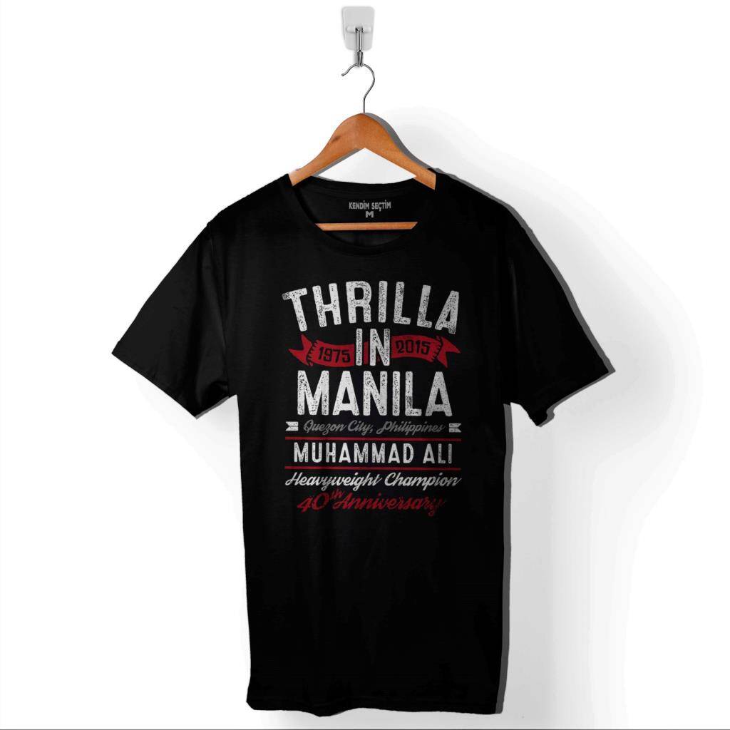 Muhammed Ali Clay Thrilla In Manila 40Th Baskılı Tişört Unisex T-Shirt - 1