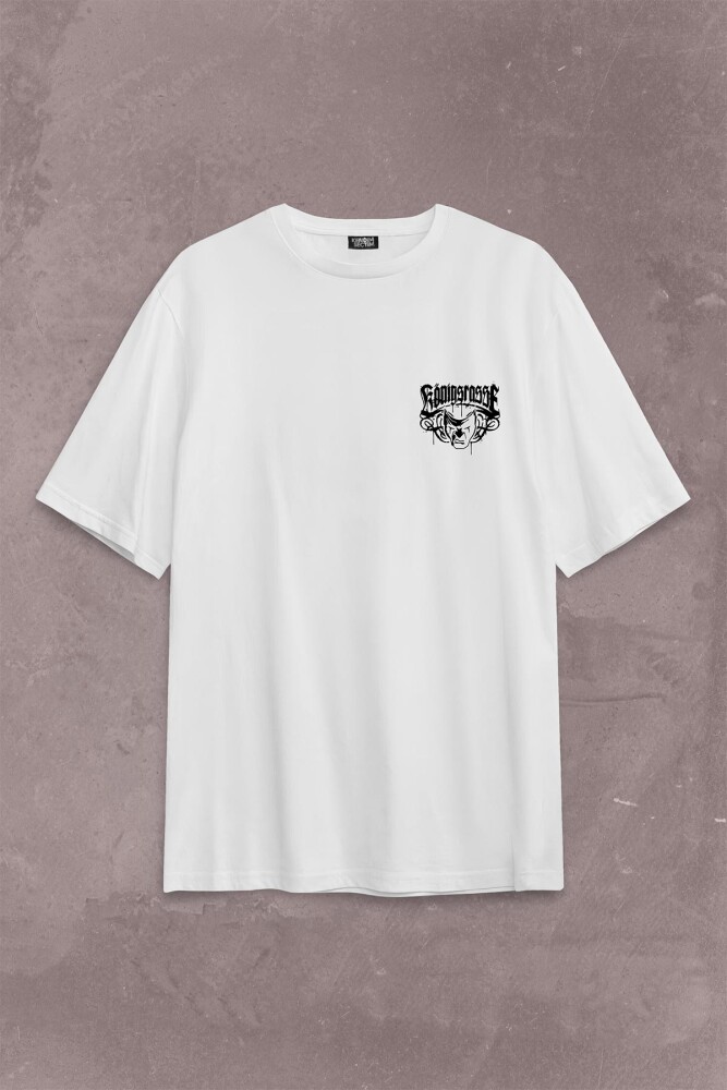 Murdoc Massaka Falim Kanlı Königsrasse Sırt Ön Baskılı Oversize Tişört Unisex T-Shirt - 1