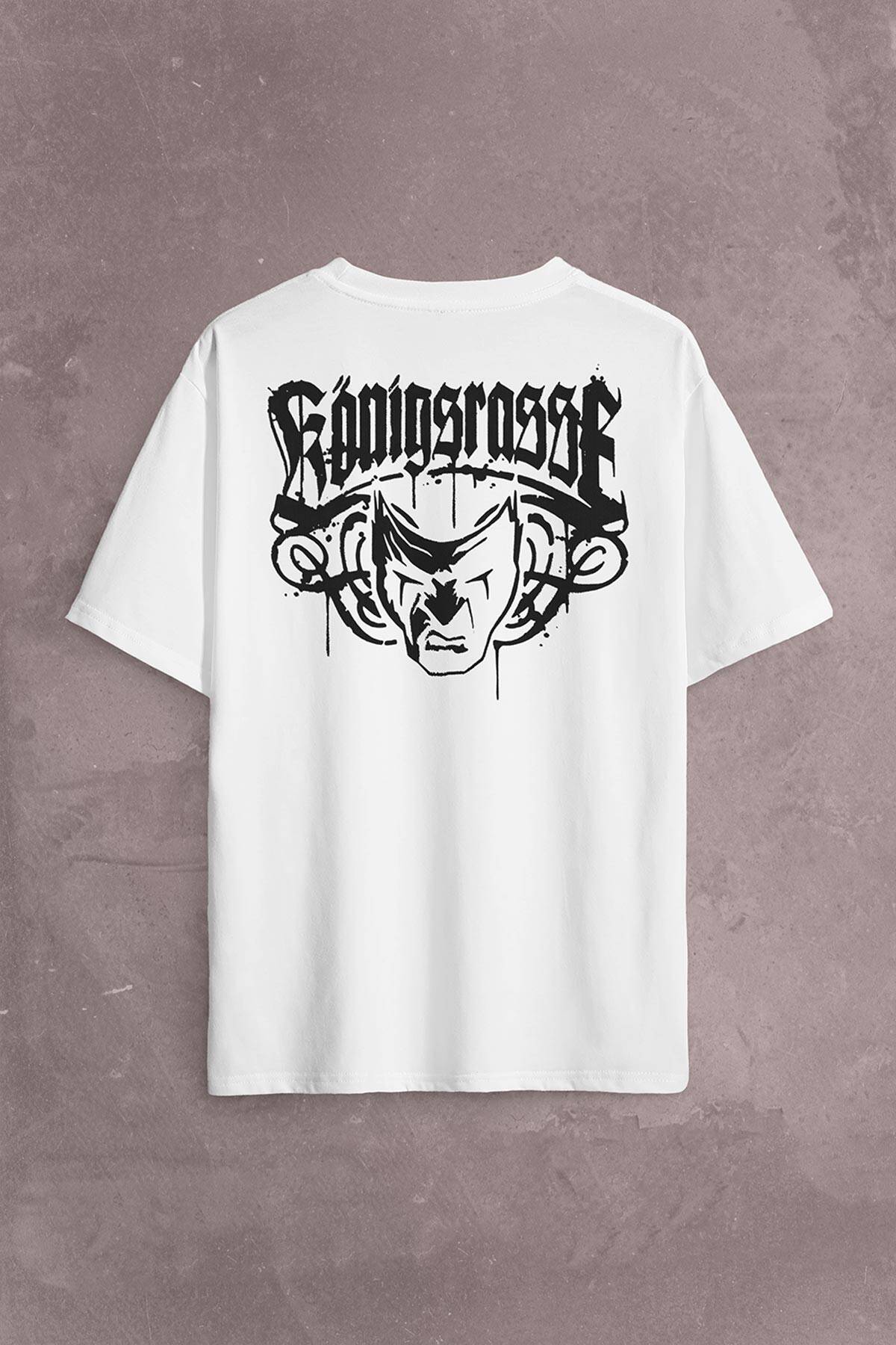 Murdoc Massaka Falim Kanlı Königsrasse Sırt Ön Baskılı Oversize Tişört Unisex T-Shirt - 2