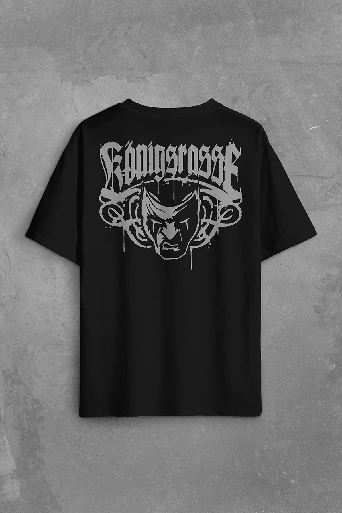 Murdoc Massaka Falim Kanlı Königsrasse Sırt Ön Baskılı Oversize Tişört Unisex T-Shirt - 1