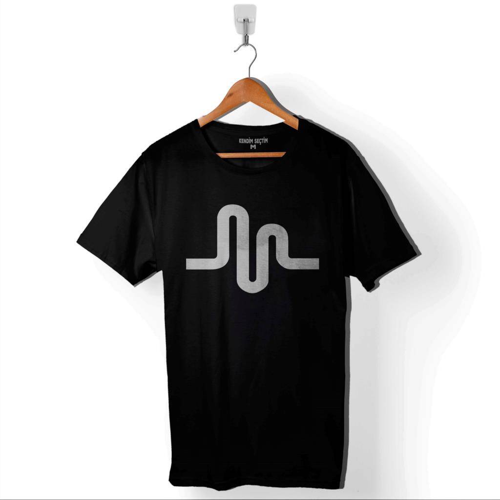 Musical Ly Musical.Ly Crown Wave Classic Müzik Baskılı Tişört Unisex T-Shirt - 1