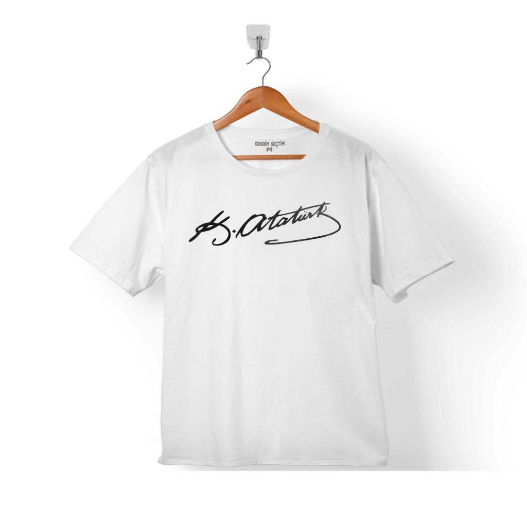 MUSTAFA KEMAL ATATÜRK İMZASI İMZA 10 KASIM ÇOCUK TİŞÖRT - 1