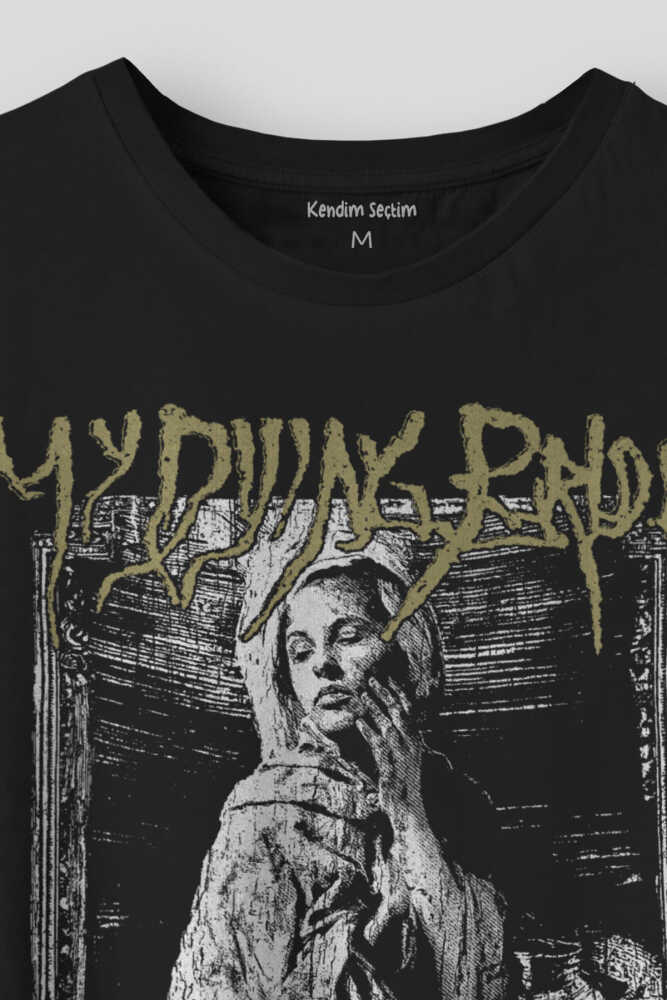 My Dying Bride Metal Music Doom Metal Gothic Gotic Baskılı Unisex Siyah T-shirt - 2
