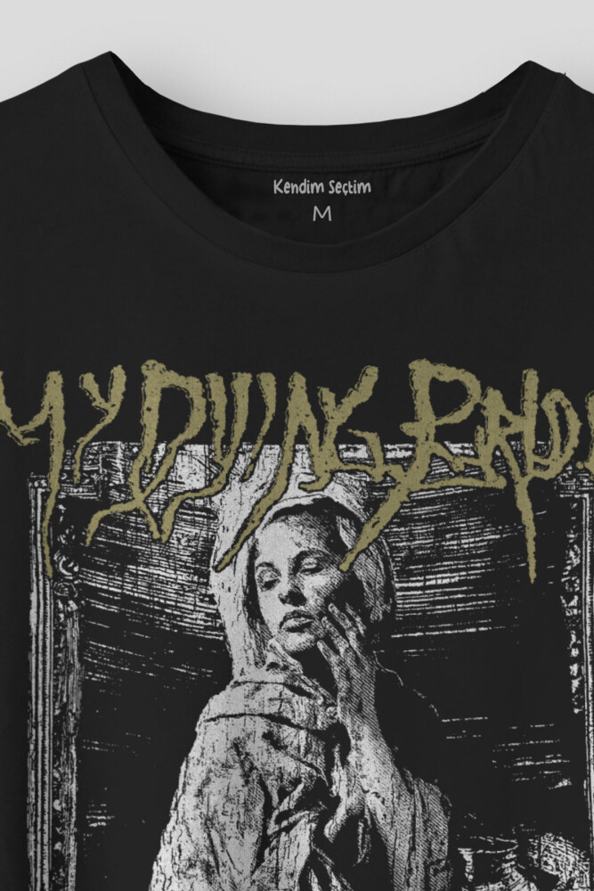 My Dying Bride Metal Music Doom Metal Gothic Gotic Baskılı Unisex Siyah T-shirt - 2