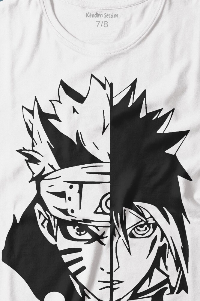 NARUTO AND SASUKE UZUMAKI UCHIHA DECAL ÇOCUK TİŞÖRT - 2
