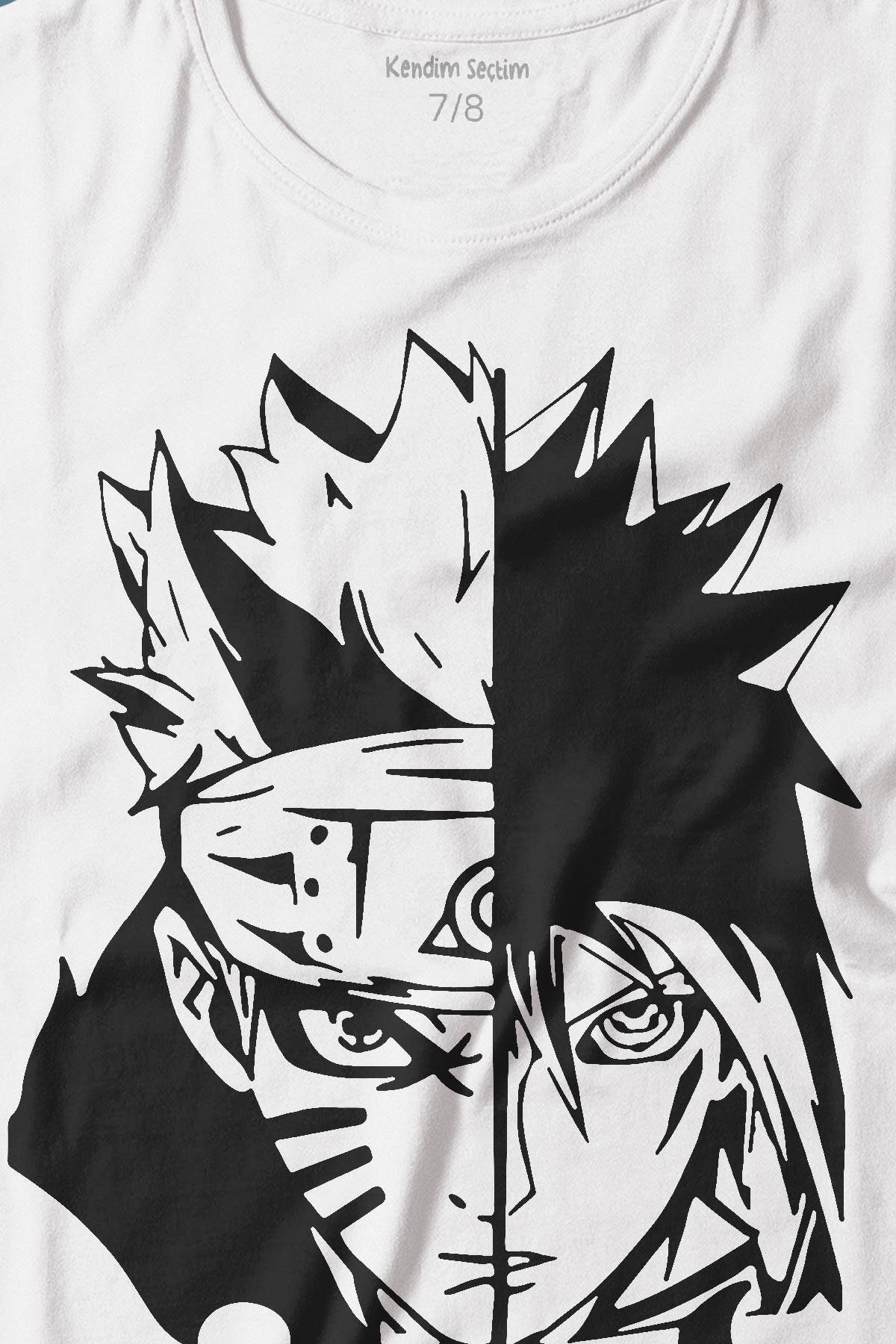 NARUTO AND SASUKE UZUMAKI UCHIHA DECAL ÇOCUK TİŞÖRT - 2