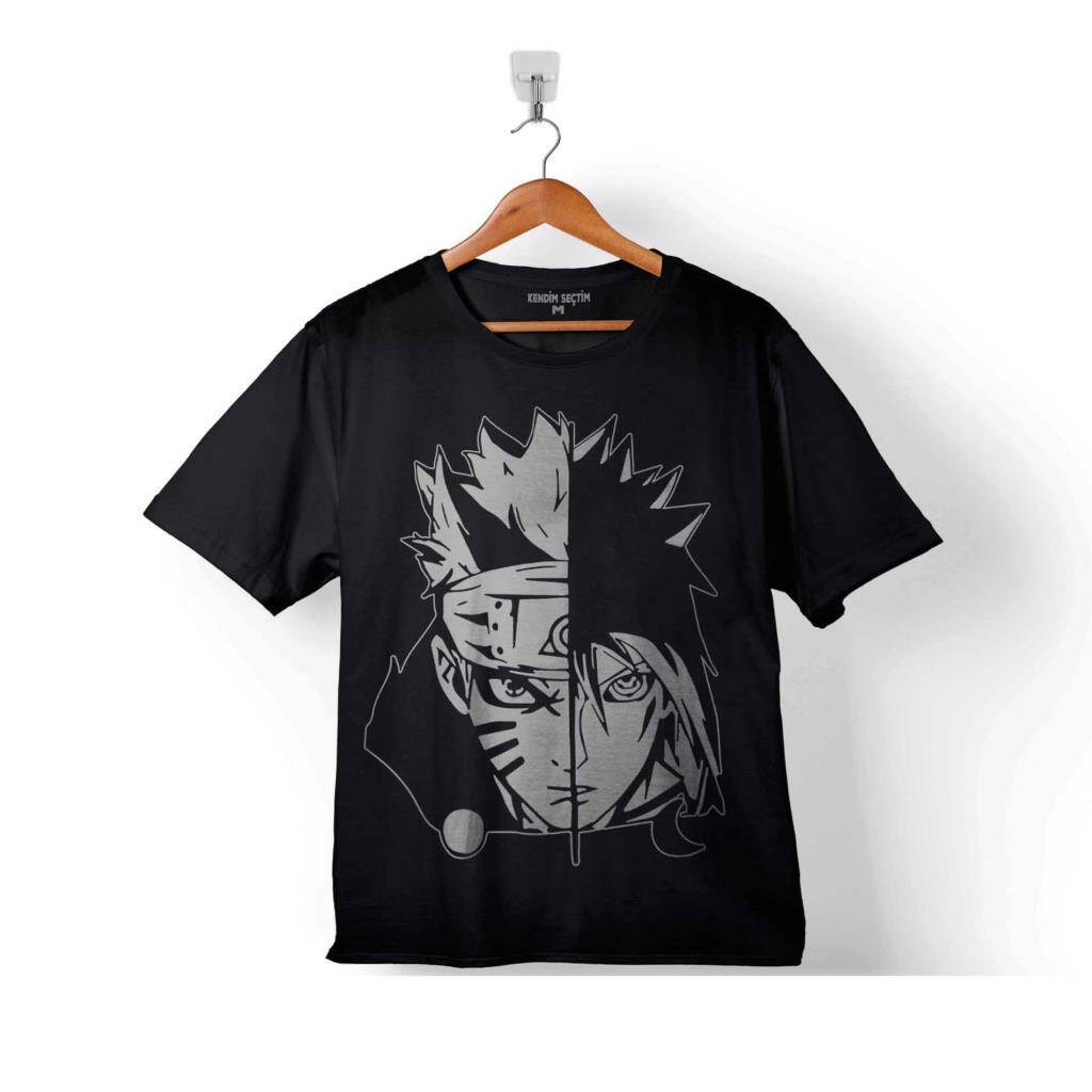NARUTO AND SASUKE UZUMAKI UCHIHA DECAL ÇOCUK TİŞÖRT - 1