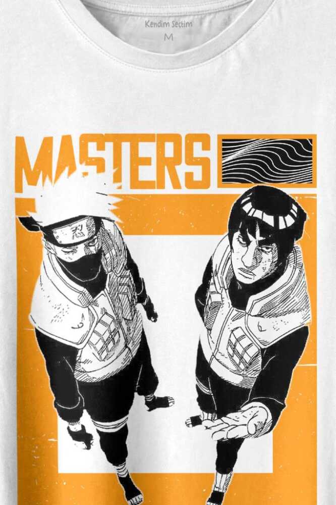 Naruto Kakashi Masters Anime Dizi Ustalar Japonca Baskılı Tişört Unisex T-shirt (1)