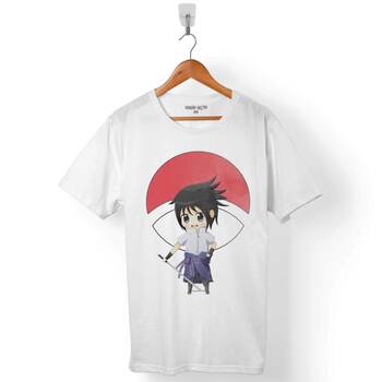 NARUTO SASUKE CHIBI UCHIHA SHIPPUDEN ERKEK TİŞÖRT - 1