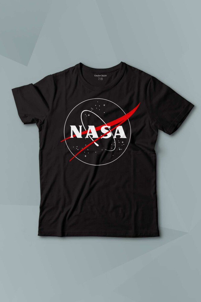 Nasa Logosu Evrim Ağacı Uzay Cosmos Baskılı Çocuk Tişört Kısa Kollu - 1