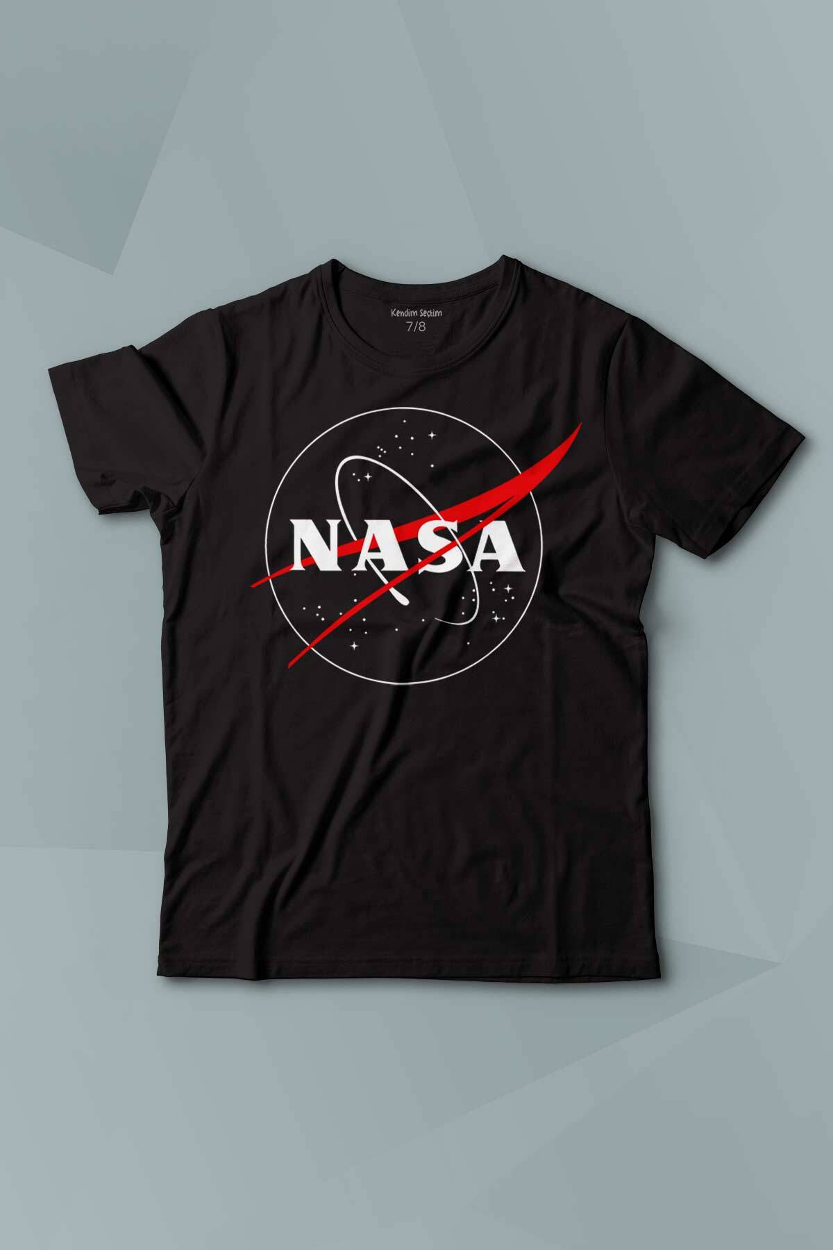 Nasa Logosu Evrim Ağacı Uzay Cosmos Baskılı Çocuk Tişört Kısa Kollu - 1