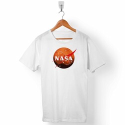 NASA MARS GEZEGEN LOGOSU COSMOS ASTRONOT ERKEK TİŞÖRT - 1
