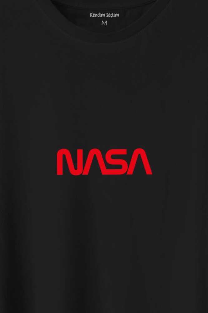 Nasa Wom Göğüs Logo Ulusal Havacilık Ve Uzay Abd Baskılı Tişört Unisex T-Shirt - 2