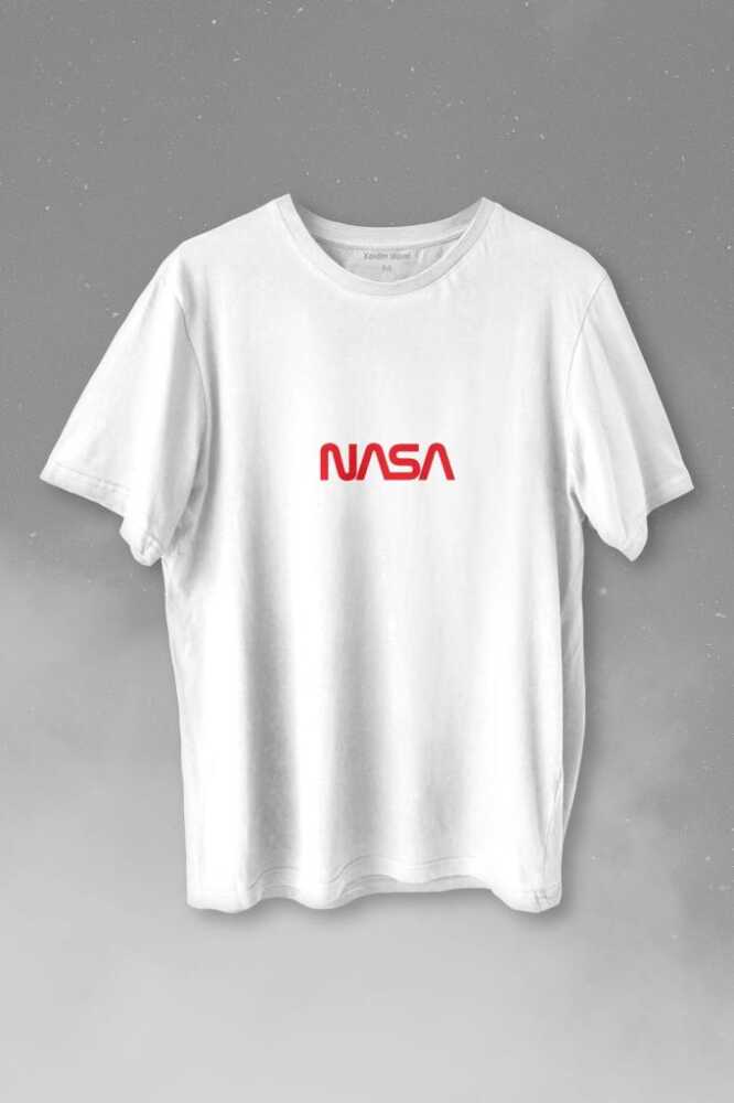 Nasa Wom Göğüs Logo Ulusal Havacılık Ve Uzay ABD Baskılı Tişört Unisex T-shirt