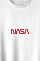 Nasa Wom Göğüs Logo Ulusal Havacılık Ve Uzay ABD Baskılı Tişört Unisex T-shirt - 2