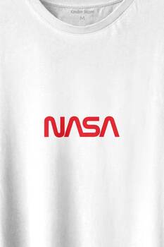Nasa Wom Göğüs Logo Ulusal Havacılık Ve Uzay ABD Baskılı Tişört Unisex T-shirt - 2
