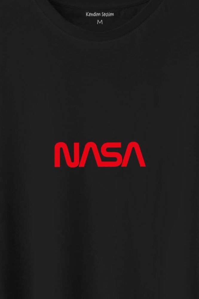 Nasa Wom Göğüs Logo Ulusal Havacilık Ve Uzay Abd Baskılı Tişört Unisex T-Shirt (1)