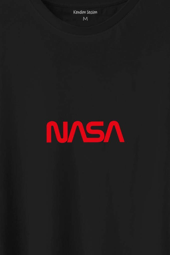 Nasa Wom Göğüs Logo Ulusal Havacilık Ve Uzay Abd Baskılı Tişört Unisex T-Shirt - 2