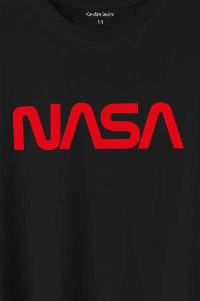 Nasa Wom Logo Ulusal Havacilık Ve Uzay Abd Baskılı Tişört Unisex T-Shirt - 2