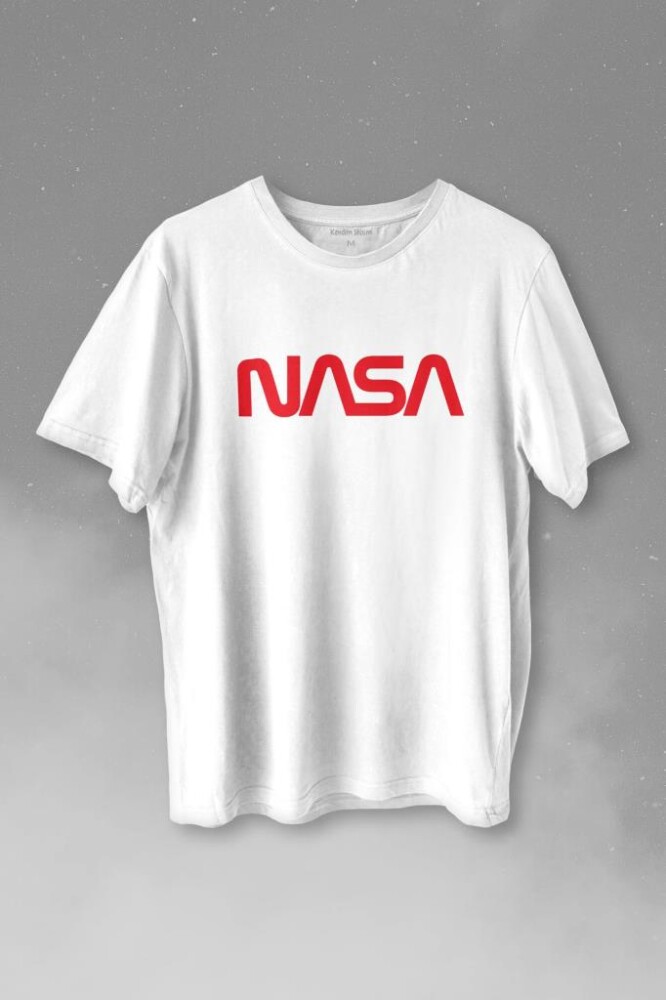 Nasa Wom Logo Ulusal Havacılık Ve Uzay ABD Baskılı Tişört Unisex T-shirt - 1