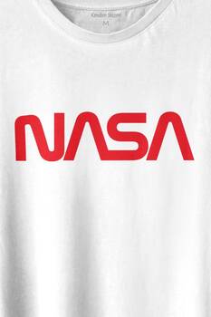 Nasa Wom Logo Ulusal Havacılık Ve Uzay ABD Baskılı Tişört Unisex T-shirt - 2