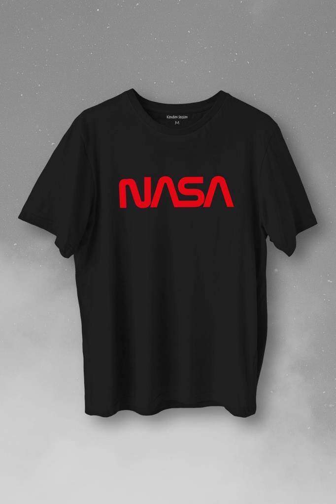 Nasa Wom Logo Ulusal Havacilık Ve Uzay Abd Baskılı Tişört Unisex T-Shirt - 1